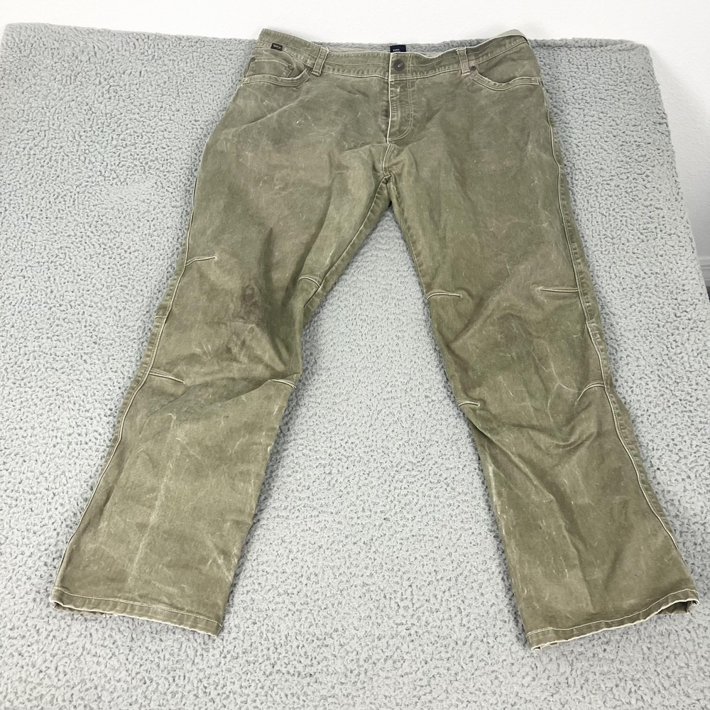 Kuhl Pants Mens 42x32 Brown Rydr Canvas Relaxed Fit Outdoor Workwear Hiking